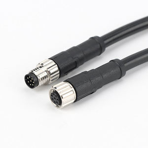 M8 cáp chống thấm nước-Cáp cảm biến tự động hóa, cáp an ninh ngoài trời 8-core IP67 đánh giá kết nối hàng không, dẫn cáp kết nối - Product Image 2