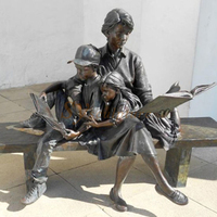 Sculpture familiale en bronze de grande taille, artisanat pur en métal de haute qualité, art déco, sculpture en bronze, sculptures de femmes et d'hommes, statue