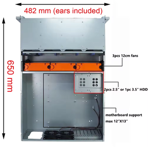 4U Rackmount Máy Chủ Trường Hợp 24 Hot-Swappable SATA/Sas Ổ Đĩa Bay Minisas/SATA 6 Gb/giây 12 Gb/giây Kết Nối Fan Làm Mát USB Cung Cấp Điện - Product Image 4