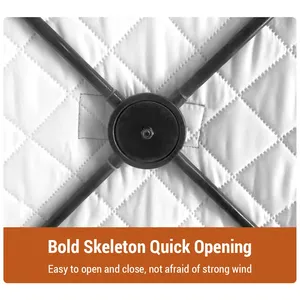 Tente de pêche sur glace mongole quatre saisons facile à monter, abri portable imperméable et coupe-vent pour 2 personnes - Product Image 3