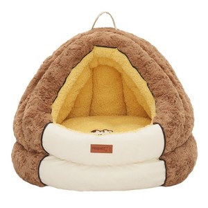 Hoopet Semi Enclosed Pet <b>Bed</b> Round Warm Dog Nest With Removable Cover For Small Dogs Winter Use - Product Image 5