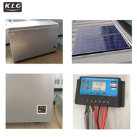 Congélateur horizontal à température de porte unique à ouverture supérieure Congélateur coffre profond solaire Réfrigérateur Congélateurs à courant continu
