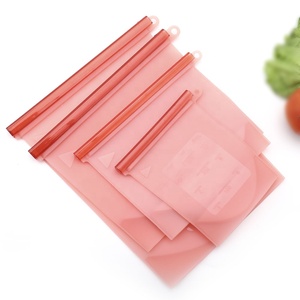 Leakproof tươi chân không Ziplock tủ lạnh tái sử dụng Silicone thực phẩm lưu trữ Bag với hộp nhựa - Product Image 4