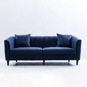 商用家具现代豪华2座沙发沙发设计师沙发簇绒中国沙发客厅转角沙发