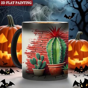 <b>Ceramic</b> <b>Mug</b> 11oz Frosted Black Color Changing Magic Tea Cup Heat Transfer Printing Blank - Product Image 6