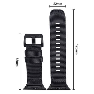 Correa ajustable tejida de nailon I Watch Band Ultra 8 7 6 5 4 3 2 1 SE 38/40/41 para correas de <span class=keywords><strong>reloj</strong></span> inteligente - Product Image 5
