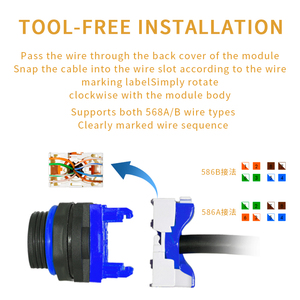 2025 mới nhất không thấm nước <span class=keywords><strong>RJ45</strong></span> Jack Cat6 Mạng Công cụ miễn phí nhúng ngoài trời nối Coupler ổ cắm USB Adaptor <span class=keywords><strong>PCB</strong></span> - Product Image 6