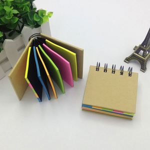 Logo Printing Pocket Size Spiral Colorful <b>Sticky</b> Note Pad Mini Kraft Paper <b>Notepads</b> for Education Promotion Custom Gifts - Product Image 4