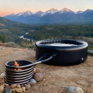 Chauffe-eau à serpentin en acier inoxydable pour bain de glace gonflable, bain froid portable, piscine en bois avec coutures personnalisées - Product Image 2