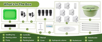 Système de jardinage hydroponique vertical à 7 étages avec éclairage LED pour la culture en intérieur, kit de culture aéroponique pour légumes, fruits, laitues
