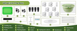 Sistema de Jardín Vertical Hidropónico de 7 Niveles <span class=keywords><strong>con</strong></span> Luces LED de <span class=keywords><strong>Cultivo</strong></span>, Kit de <span class=keywords><strong>Cultivo</strong></span> Aeropónico <span class=keywords><strong>Interior</strong></span> para Verduras, Frutas y Lechuga - Product Image 6