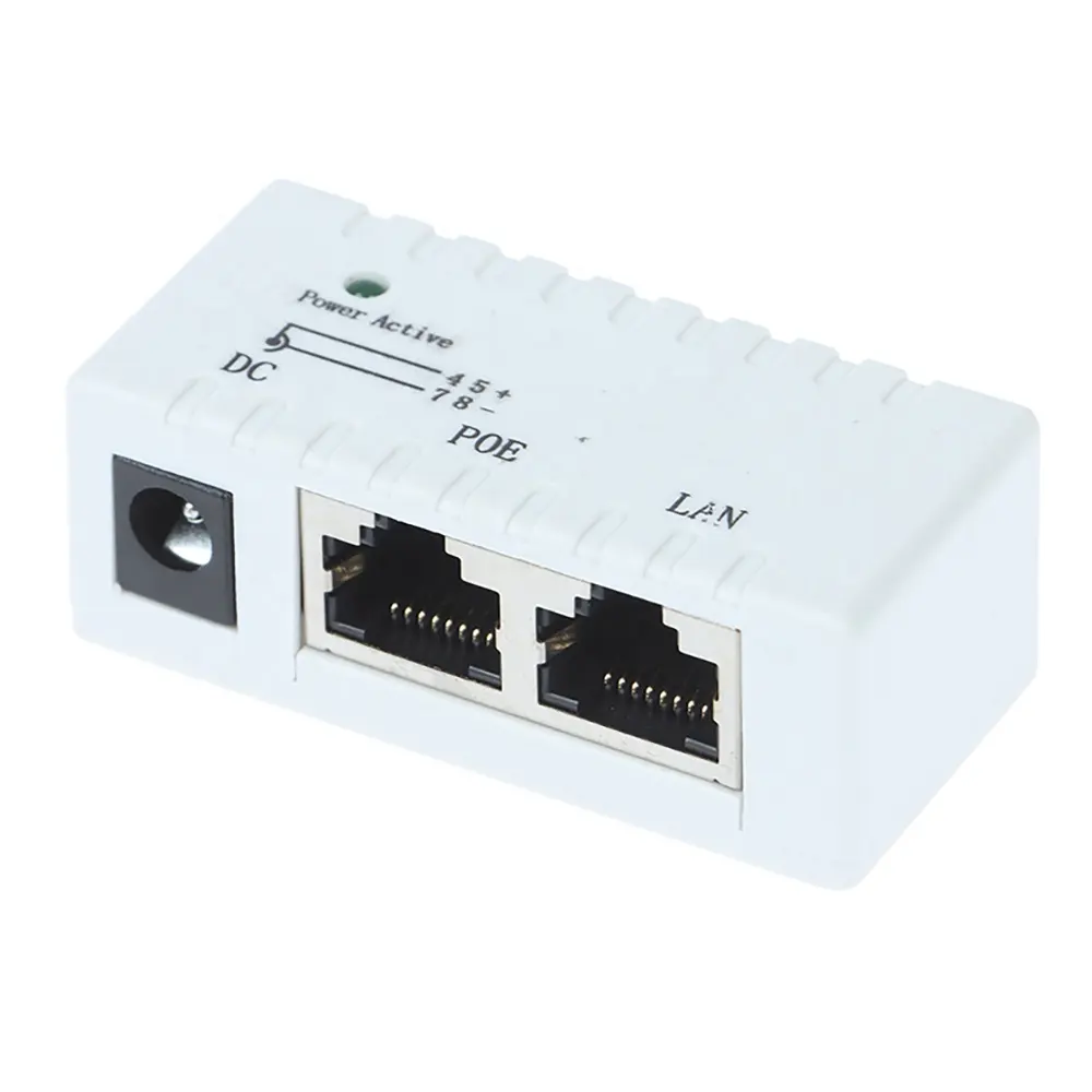 1PC 2V - 48V Pasif POE Injector untuk Kamera IP VoIP Jaringan Telepon AP Perangkat 10/100 Mbps Jaringan Kamera Mount Adaptor