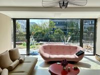 Fenêtre à battant à rupture de pont thermique certifiée NFRC, insonorisée, avec moustiquaires, grand vitrage, auvent, pour maison de luxe américaine