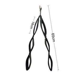 Accessoire de corde pour biceps et triceps - Sangles de machine à câble à double tête pour système de poulie, tirage latéral, exercices de poussée et de traction frontale - Product Image 3