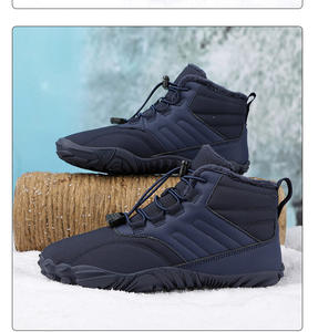 Zapatos cálidos con forro de piel aislado para senderismo al aire libre y clima frío impermeable antideslizante invierno cálido botas de nieve para hombres y mujeres - Product Image 3