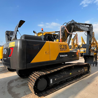 Excavator Crawler Hidrolik Volvo EC210 Bekas Kapasitas Bucket 1.1m Mesin 123KW Gearbox Pompa 2024 Pertanian Industri Konstruksi