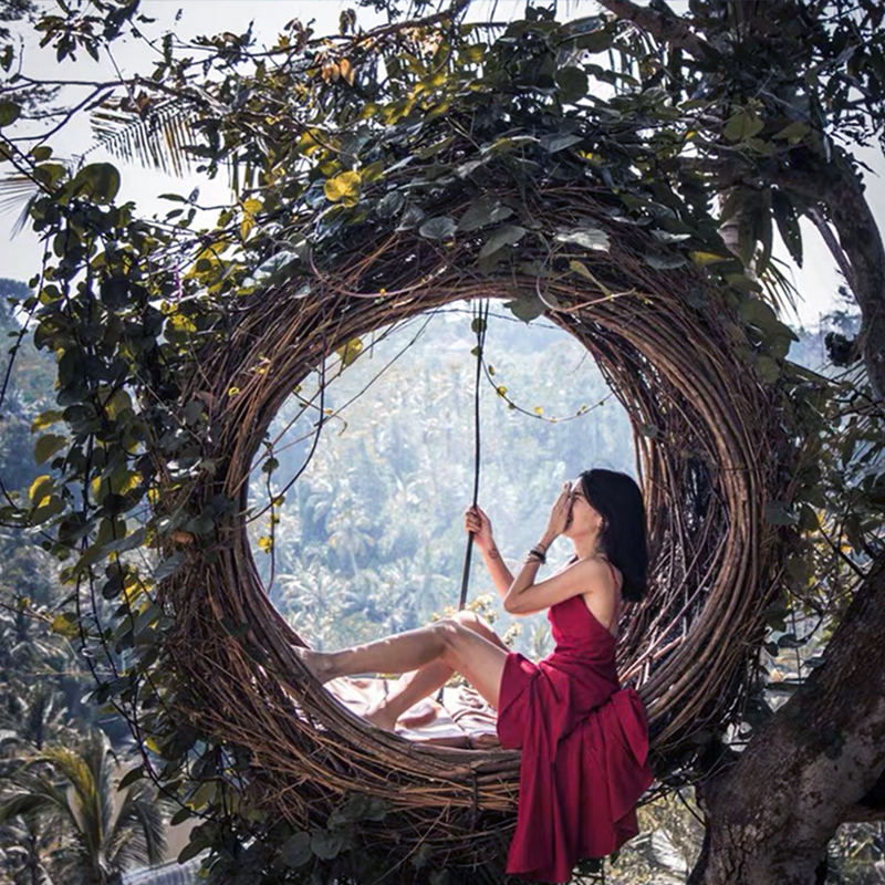 Nid d'oiseau rond de 1,8 m (suspendu)