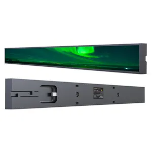 Layar led 28.6 29.5 "tanda elektronik layar video dalam ruangan luar ruangan dinding lcd layar panel tampilan digital