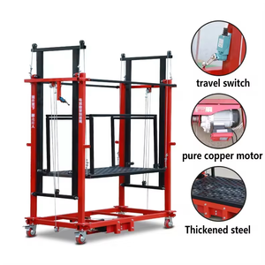 Uzaktan kumanda çelik katlanabilir mobil hidrolik çalışma platformu 2M 6M 12M 500Kg elektrikli iskele kaldırma platformu - Product Image 5