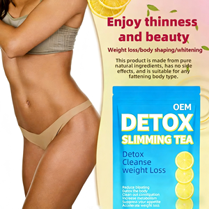 Thé détoxifiant amincissant OEM, mélange de thé vert et de citron, coupe-faim, boîte de 20 sachets de thé - Product Image 4