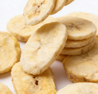 Chips de banane coupées en tranches 100% naturelles sans sucre ajouté, croustillantes, collation saine, conservées à l'huile, certifiées HACCP, emballées sous vide en vrac
