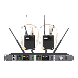 Nouveau Microphone sans Fil Professionnel True Diversity Portée 300 Mètres pour la Scène avec Analyseur de Spectre - Product Image 5