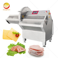 Machine à trancher horizontale commerciale automatique à grande vitesse pour steaks, saucisses, fromages, bacon, jambon et viandes