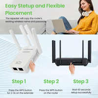 Repetidor Inalámbrico Wi-Fi PIX-LINK 300Mbps 802.11N, Extensor y Amplificador de Señal Wi-Fi Remoto, Repetidor Wi-Fi