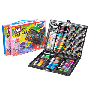 150 set stazionario per bambini studente pittura colorare disegno arti e mestieri super mega set art de 208pz art set - Product Image 1