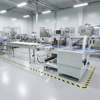 Machine d'emballage horizontale industrielle automatique SZ-280XW pour sacs oreiller, étiquetage de sacs alimentaires avec plateau, pour gâteaux de lune et sacs cadeaux