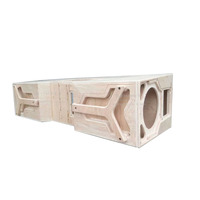 Fabrication en usine : Boîtier vide pour enceinte de basses personnalisée KL310, type Line Array trois voies, double 10 pouces, pour enceintes