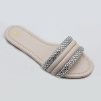Chaussure Femme Sandales Meilleure Vente Plat Fantaisie Mignon D'été rhinestoneSandals pantoufles pour Femmes barbouche femme tendance