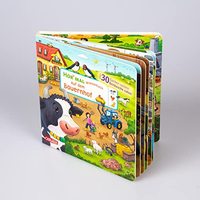 Livres d'apprentissage précoce en arabe à couverture rigide de qualité supérieure OEM, bords lisses, vente chaude, cadeau pour tout-petits, jeu quotidien