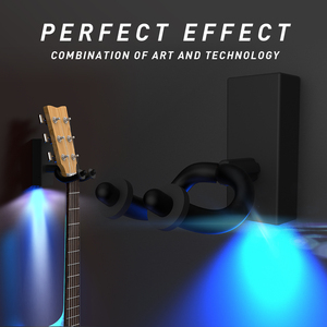 나오미 3PCS LED 기타 행거 홀더 후크 벽 마운트 전기 어쿠스틱 기타 문자열 기타 픽업 스탠드 - Product Image 2