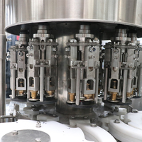 Machine de remplissage automatique de boissons alcoolisées en bouteilles de verre/plastique de 50 ml, haute vitesse, contrôlée par PLC, haute précision