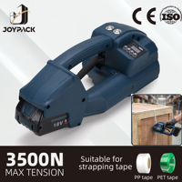 Q2 Kabelloses Elektrisches Umreifungsgerät 3,4kg Leichtgewicht 3500N Hohe Spannung 600 Bänder pro Ladung 13-16mm PP PET Band Palette Lebensmittel