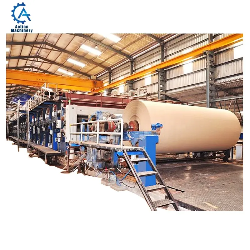 Waste Paper Recycling Plant Equipment Kraft Paper Product Making Machine Production Line