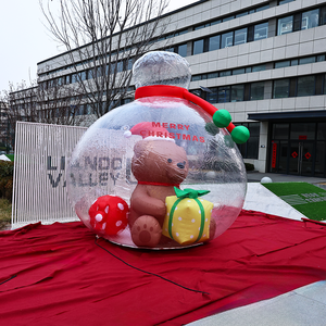 Bolsa de Regalo Navideña Inflable Personalizada, Oso de Peluche Inflable de 3 Metros, Caramelo Inflable, Duradero, Fácil de Instalar, Decoraciones Navideñas para Exteriores - Product Image 2