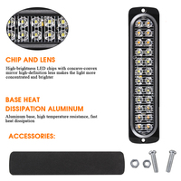 Kaidengzhe LED-Blinker & Rücklicht für LKW, Transporter, Anhänger, Stoßstangen, Rückfahrscheinwerfer, 24 SMD Blitzlampen, Ersatzteile