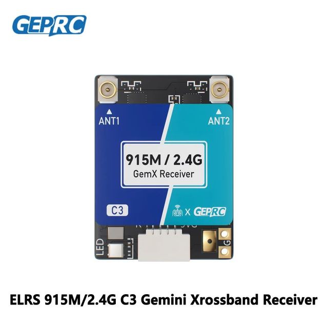 GEPRC ELRS 915M/2.4G C3 Gemini Xrossband Receiver TX Module Dual-RF Chip 1000Hz FPV Quadcopter Longrange Freestyle Drone Parts