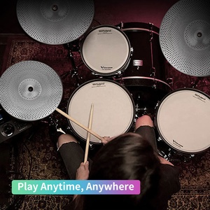 AOOLOO Juego de Platillos de Bajo Volumen: Platillo Hi-Hat Silencioso de 14 Pulgadas, Platillos Crash de 16+18 Pulgadas, Platillo Ride de 20 Pulgadas, Platillos de Aleación, Gong Profesional - Product Image 6