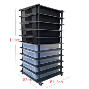 Fabriqué en Chine en gros fournitures pour animaux de compagnie PVC empilé composite rack reptile balle boa élevage rack salle d'élevage présentoir - Product Image 2