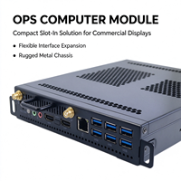 Komputer OPS Slot Papan Tulis Interaktif Dengan CPU I7 Generasi ke-7 Terpasang, Mendukung Layar 4K, Mini PC OPS