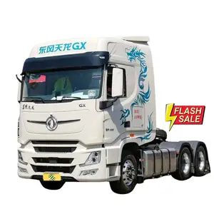 Dongfeng kendaraan komersial Tianlong GX 6X4 AMT, truk traktor roda gigi otomatis, spesialis logistik lambat