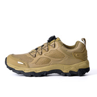 Chaussures de randonnée décontractées respirantes et imperméables pour escalade Chaussures d'extérieur pour le désert Bottes tactiques de combat pour hommes