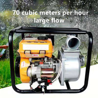 UCARRY Pompe à eau à moteur diesel en acier inoxydable de 4 pouces Pompe à eau de mer transparente 7.5HP