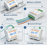 Medidor de Energía Acrel AMC16-DETT DC de 6 Canales -48V para Estación Base de Telecomunicaciones, Calibración de Desviación Cero con Sensor Hall, Pantalla LCD