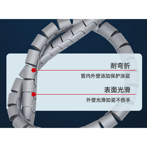 Funda Protectora para ECG Coekac, Tubo de Polietileno Resistente a la Abrasión, Aislante Eléctrico, para Cables de Electrodo - Product Image 1