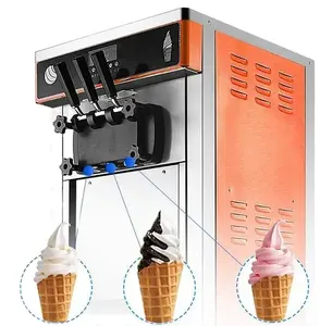Yumuşak hizmet dondurma makinesi bangladeş dondurma rulo makinesi sokak dondurma makinesi