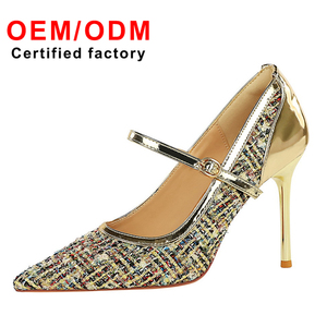 Design <span class=keywords><strong>de</strong></span> <span class=keywords><strong>luxe</strong></span> <span class=keywords><strong>marque</strong></span> femmes élégant Sexy une sangle pompes français pointu Ultra-hauts talons aiguilles fête à la mode bouche peu profonde - Product Image 3